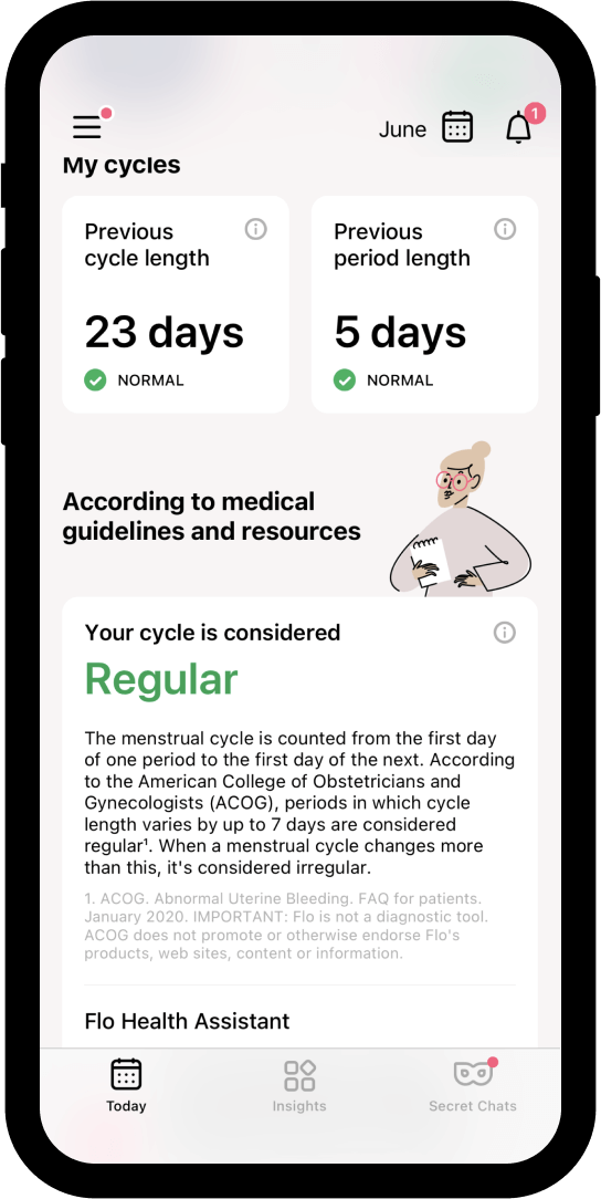 Flo ovulation calendar, period tracker, and pregnancy app